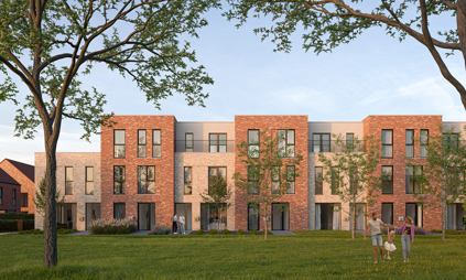 Wijnegem Ertbrugge woningen in het groen