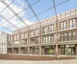 woningen in Tienen - stadswoningen met stadstuin aan een groene zone vooraan