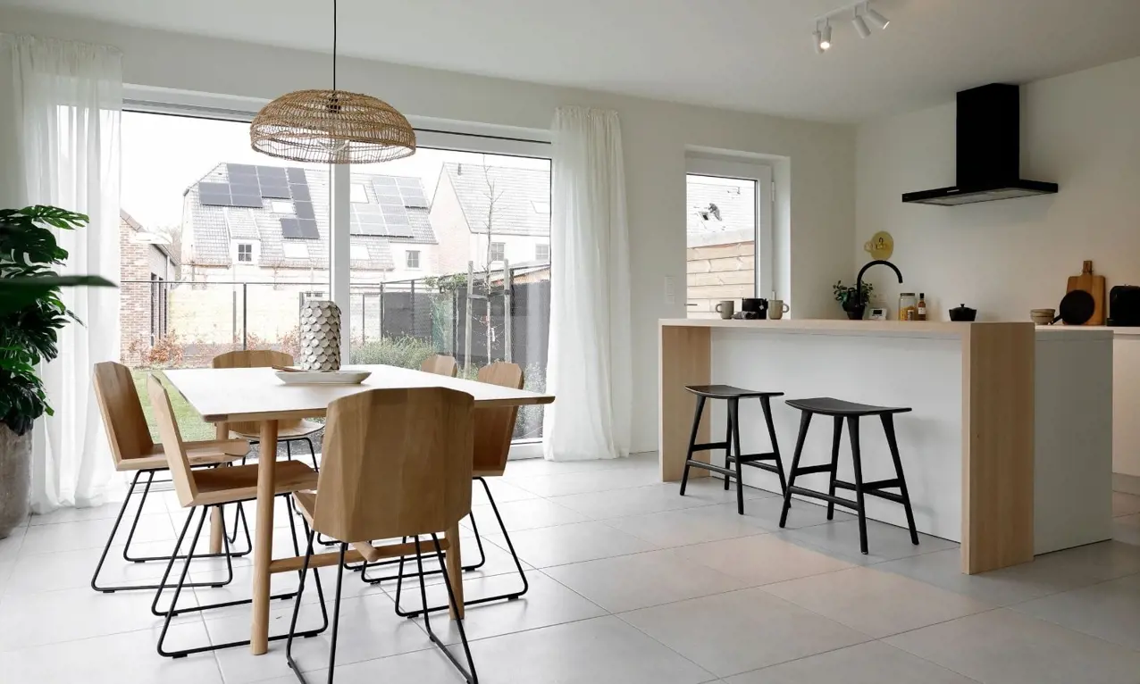 essen schildershof living eettafel keuken Modern en comfortabel interieur met veel natuurlijk licht