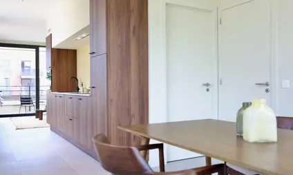 Deurne Eksterlaer Kijkappartement living woonkamer keuken terras eetruimte