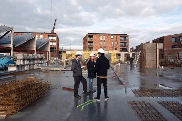 Rondleiding op werf door Didier