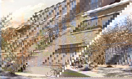 Voorgevel appartementen