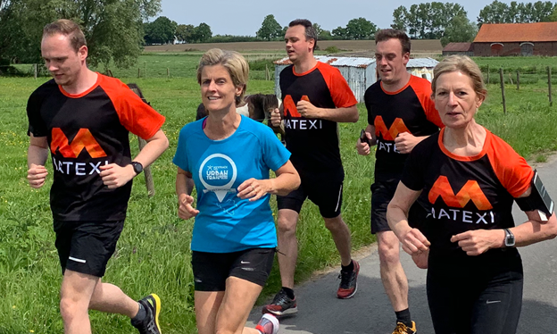 Ploegfoto van het Matexi Running Team