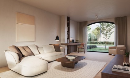 Hove Veldkant nieuwbouw woning in het groen interieur