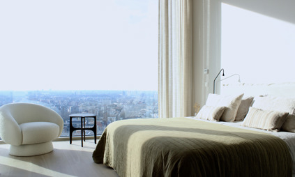  antwerp tower serenity kijkappartement slaapkamer uitzicht