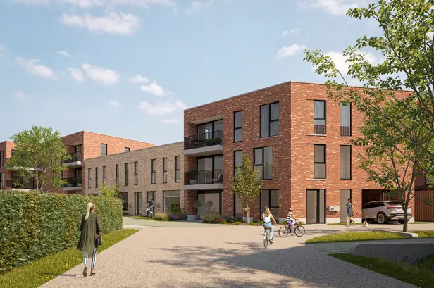 Wijnegem Ertbrugge woningen in het groen