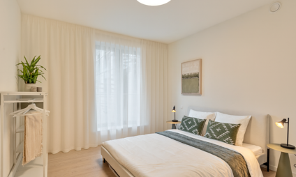 Kijkappartement Genk Bosart_2 slaapkamers_Gelijkvloers_Hoofdslaapkamer