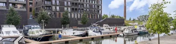 appartementen aan het water - Pontoon - zicht op de boten - 2 en 3 slaapkamers