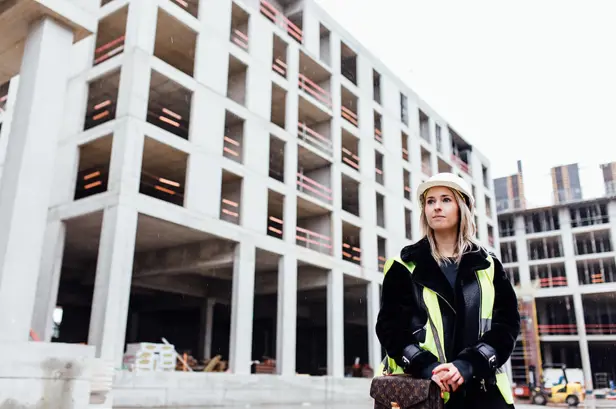 Portret van een toekomstige bewoonster voor de appartementen