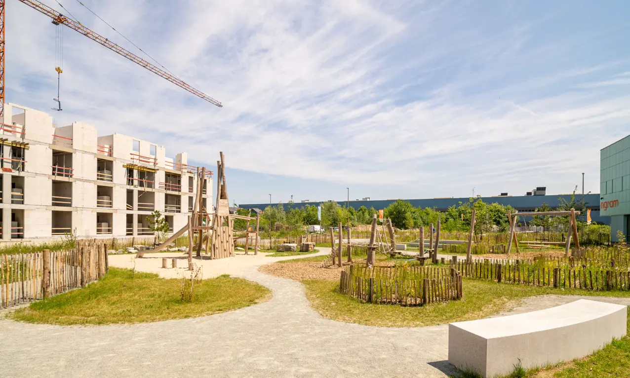 Maison Waterzicht (Vilvoorde) avec 3 chambres, terrasse et petit jardin - photo des environs du bâtiment