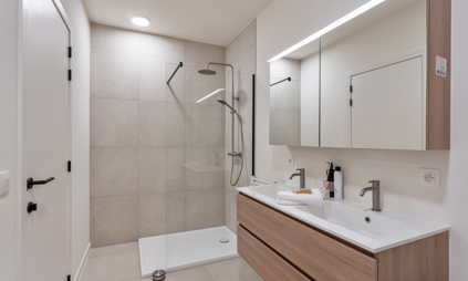 Kijkappartement Genk Bosart_2 slaapkamers_Gelijkvloers_Badkamer