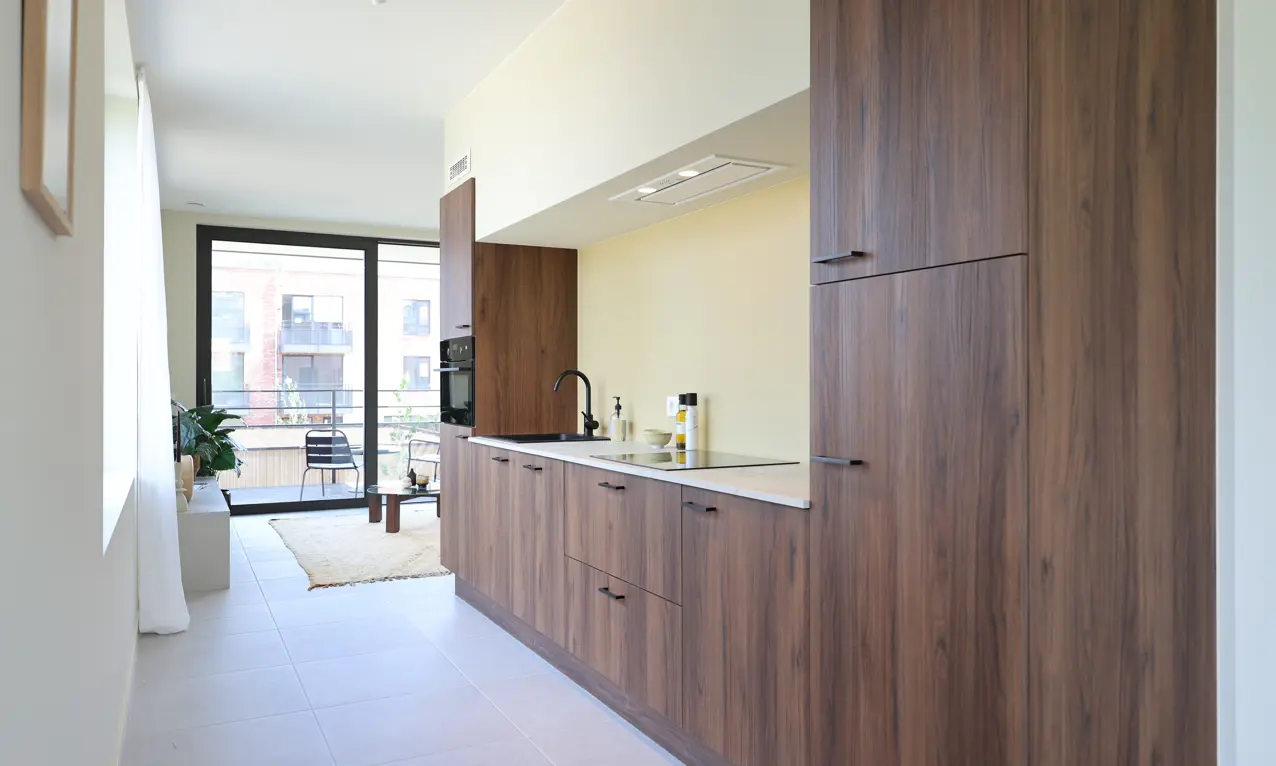 Deurne Eksterlaer Kijkappartement living woonkamer keuken terras appartement