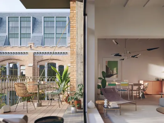fenêtre d'angle loft