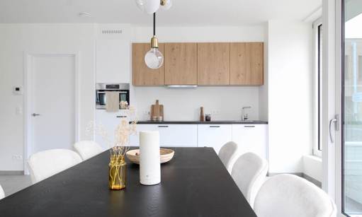 Keuken van 1 slaapkamer appartement