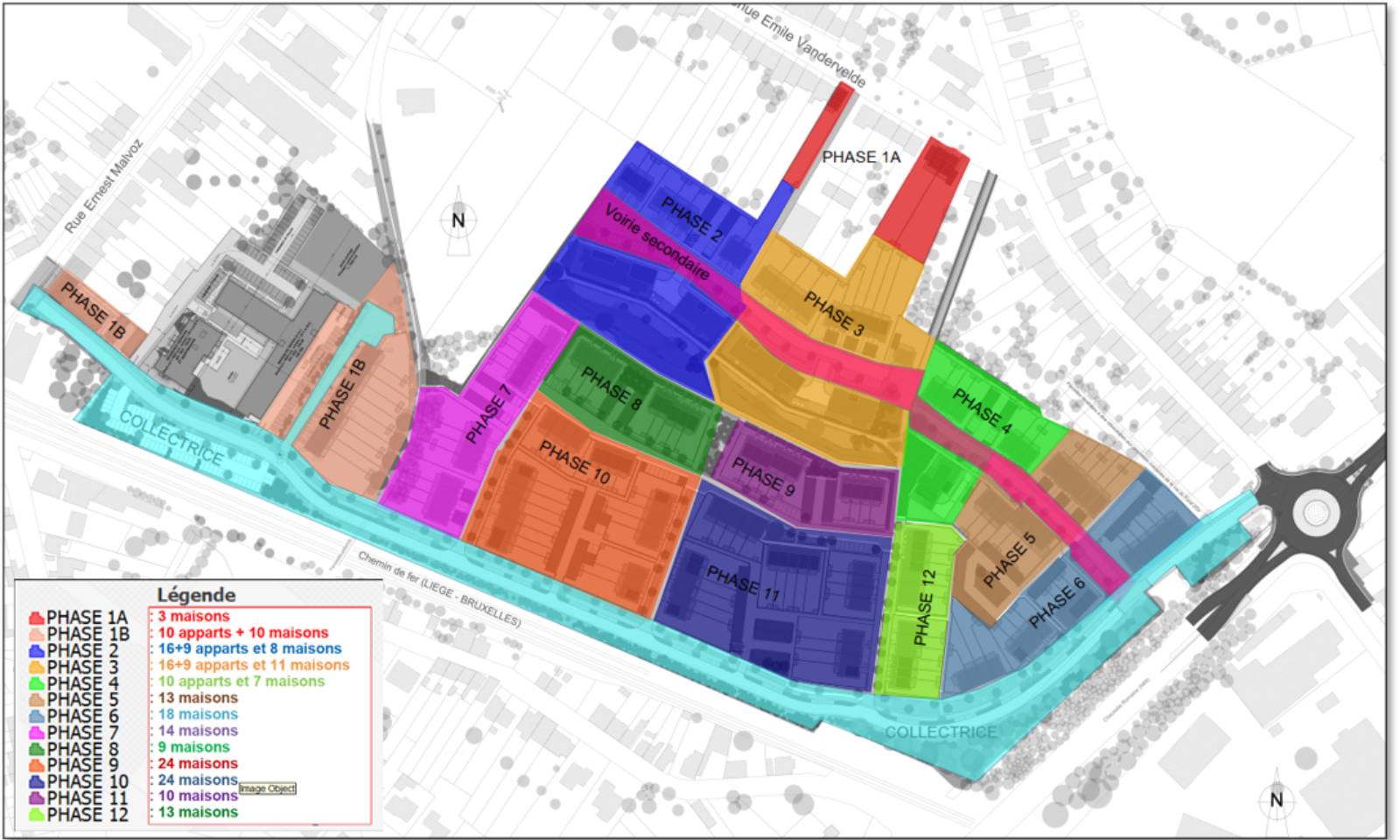 Maisons à vendre à Waremme - Quartier des Hirondelles - plan