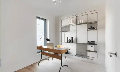 halopen bebouwing beringen met 3 slaapkamers - impressie bureau ingericht met 3D-model