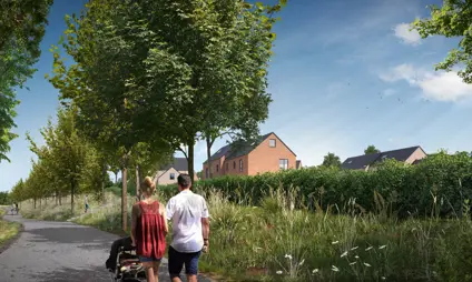 Jodoigne maison villa neuve jardins de la hulotte