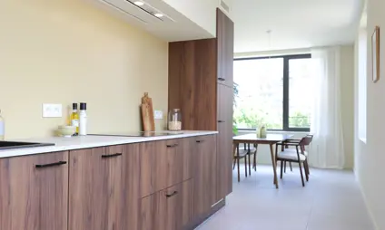 Deurne Eksterlaer Kijkappartement living woonkamer keuken terras eetruimte