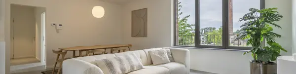 Appartement Quartier Bleu Hasselt, 2 chambres et terrasse - photo salon