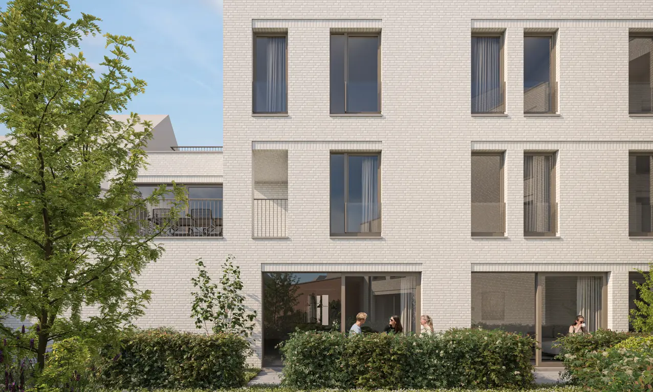 Appartement met terras dat uitgeeft op de binnentuin