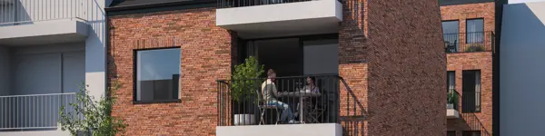 appartement exterieur achtergevel