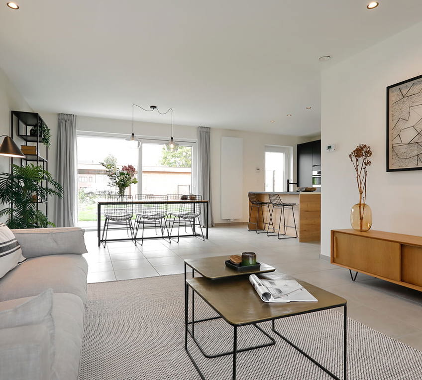 Living van de kijkwoning