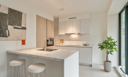 Kijkappartement Genk Bosart_2 slaapkamers_Gelijkvloers_Keuken