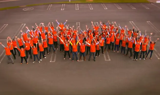 Matexi collega's op de parking