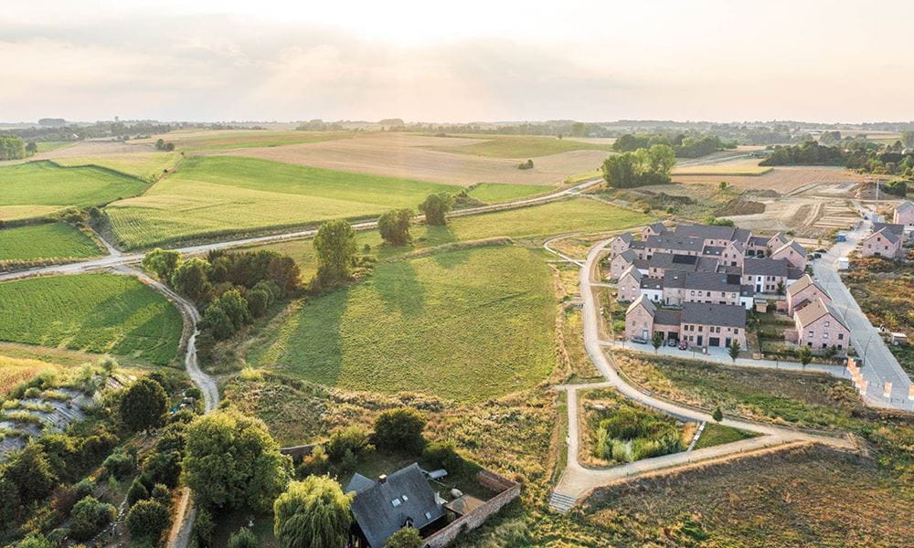 Vue aérienne du quartier