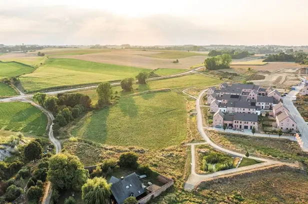 Vue aérienne du quartier
