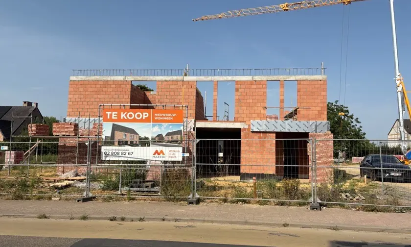 Avancement du chantier à Hoeilaart - maison familiale