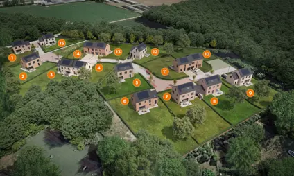 Jodoigne maison villa neuve jardins de la hulotte