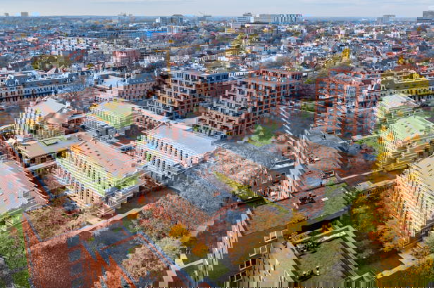 Aerial view of Antwerp Groen Kwartier