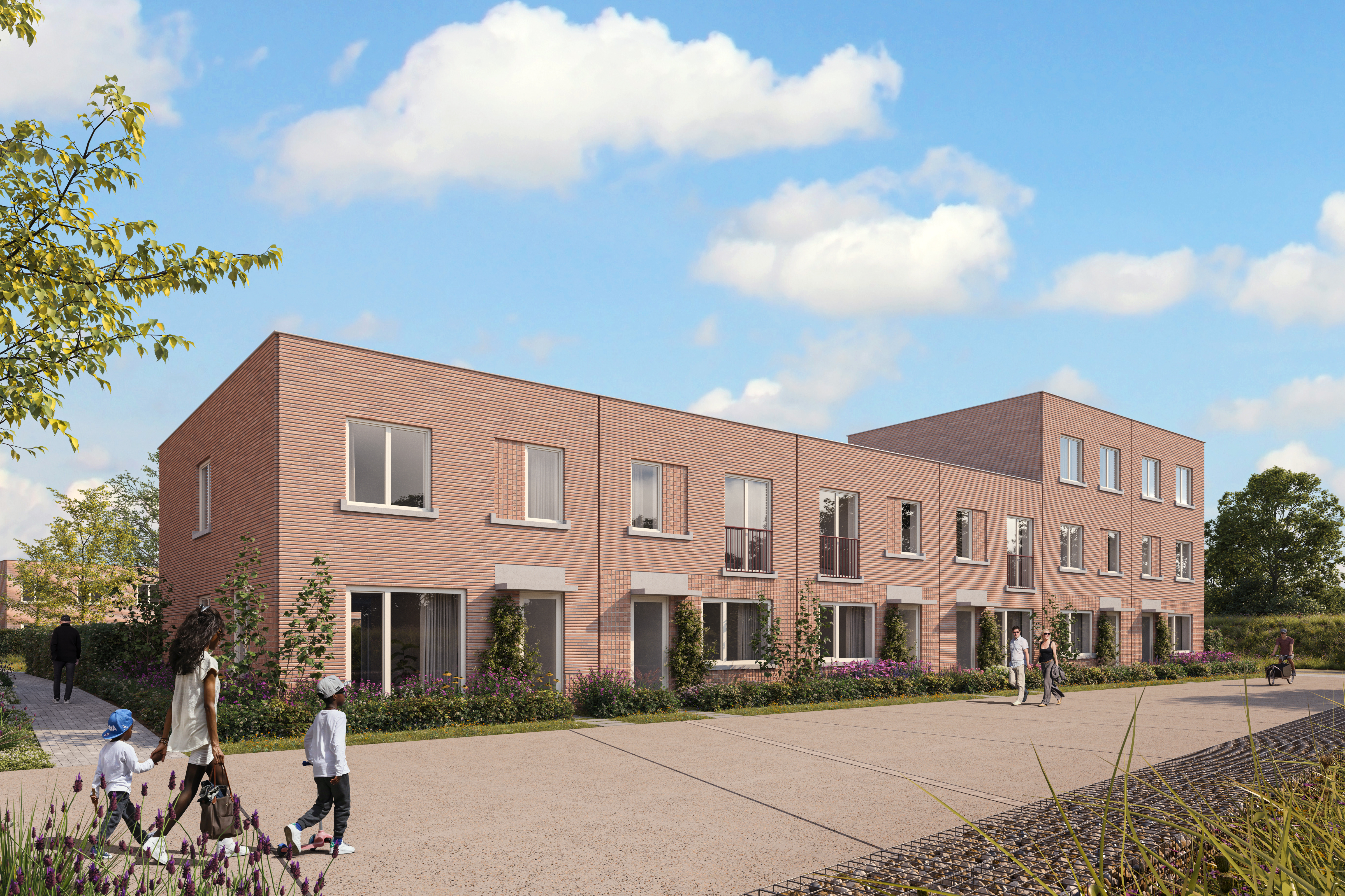 exterieur woningen voorgevel