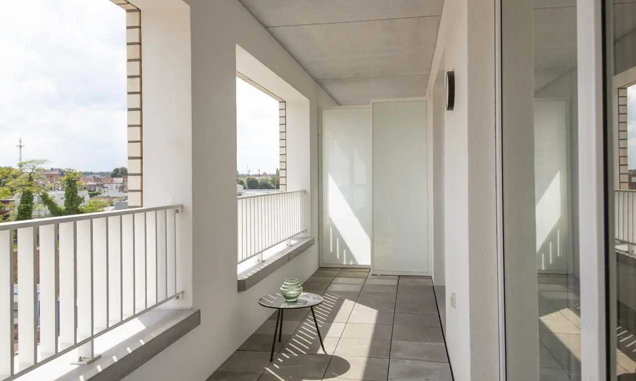 Terras van assistentieappartement